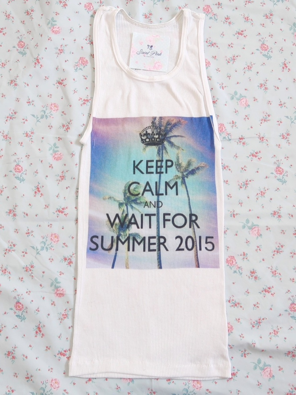 y2k summer graphic ribbed tank 2010s mcbling indie sleaze top